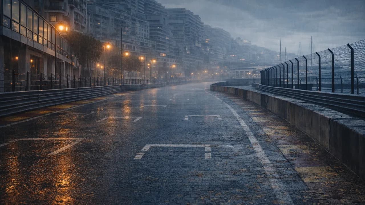 Monaco grid — rain before the upset